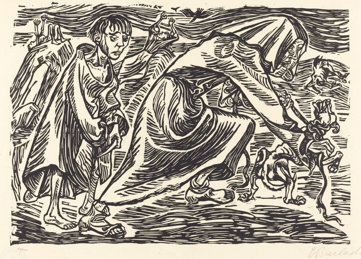 Le Chien de Fourrière, 1919 - Ernst Barlach