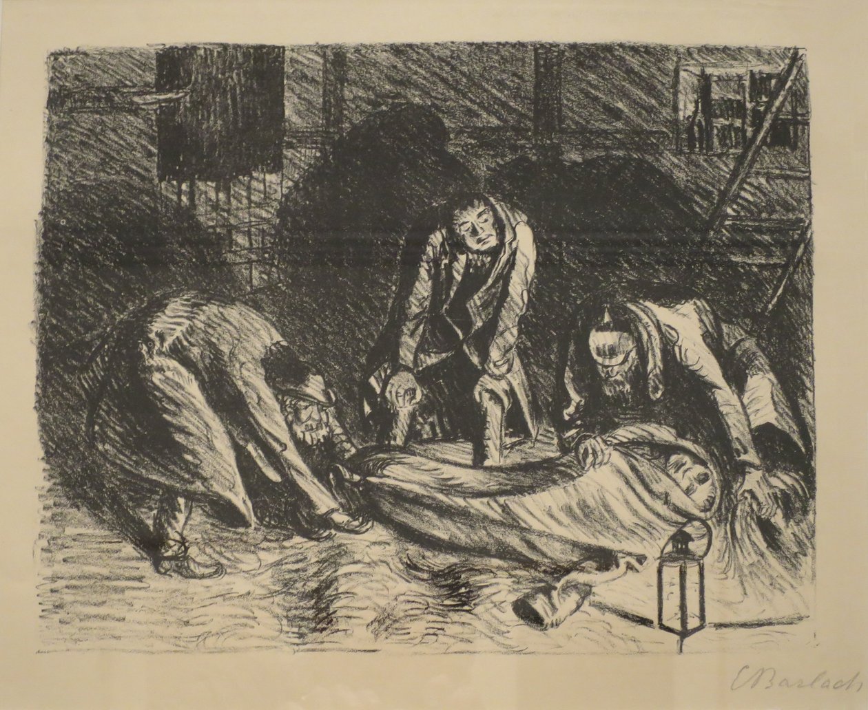 Le cousin pauvre", par Ernst Barlach, vers 1917, Musée d