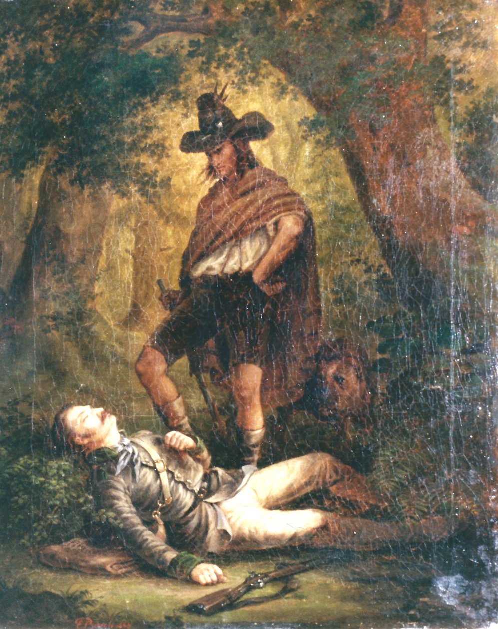 1852-Le garde forestier abattu, bearb - Ernst Bosch