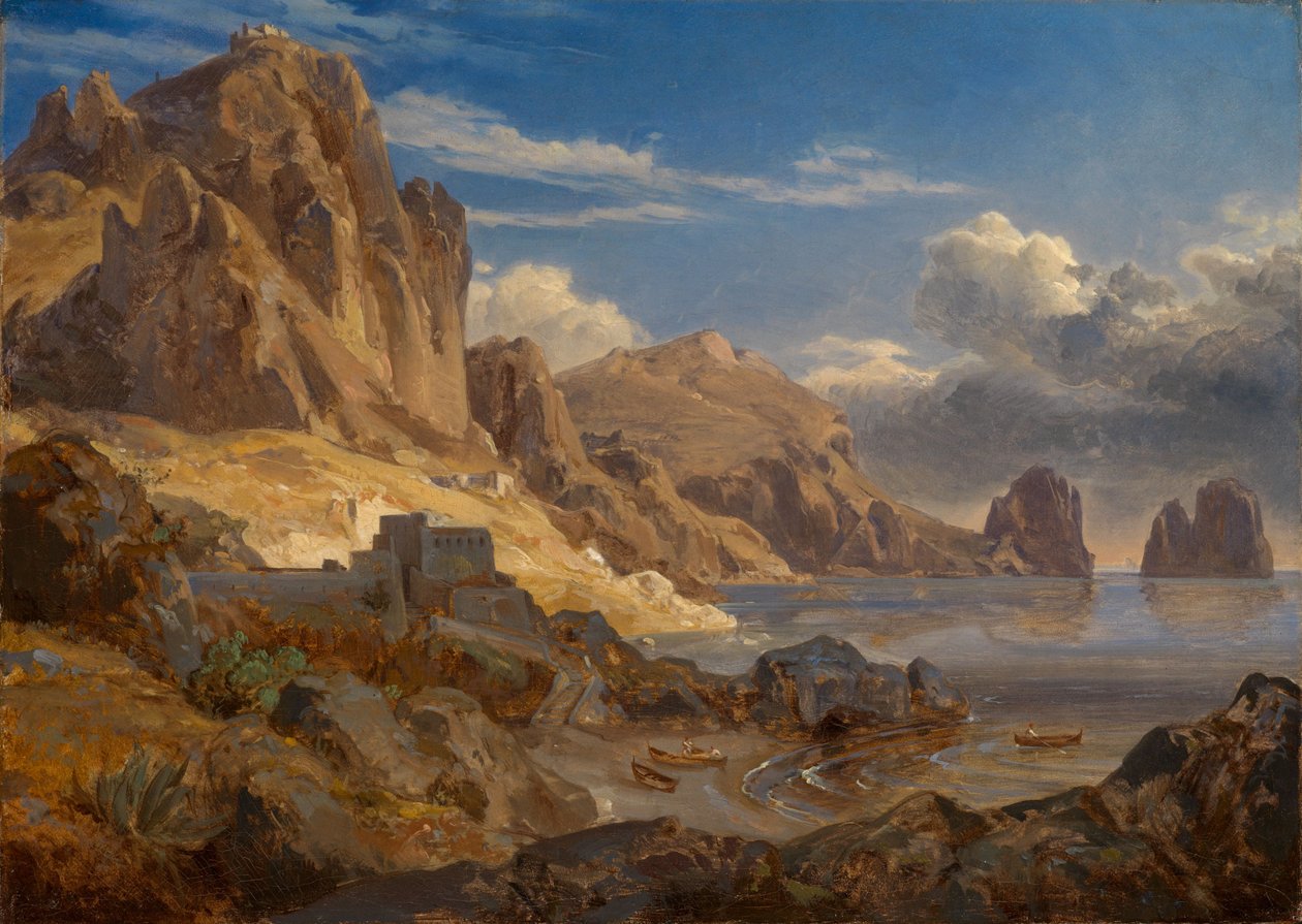 Côte près de Capri, avec vue sur les Faraglioni - Ernst Fries