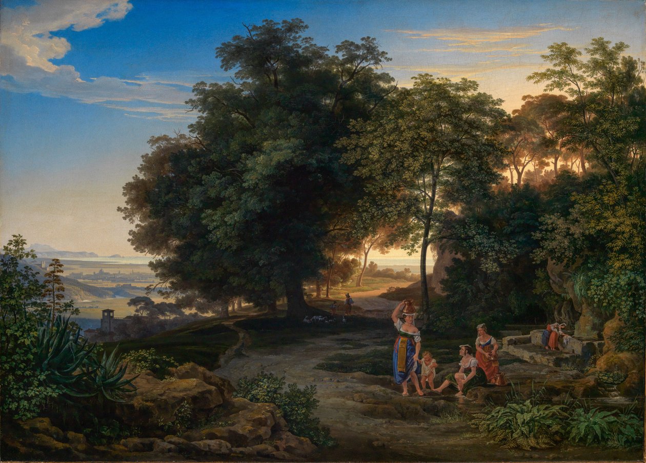 Paysage dans les monts Latins - Ernst Fries