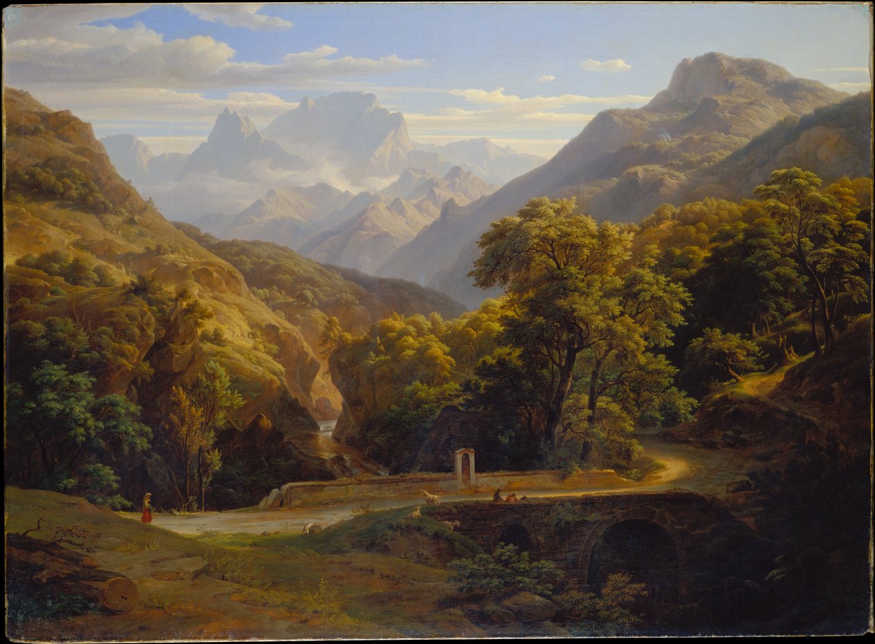 Paysage montagneux - Ernst Fries