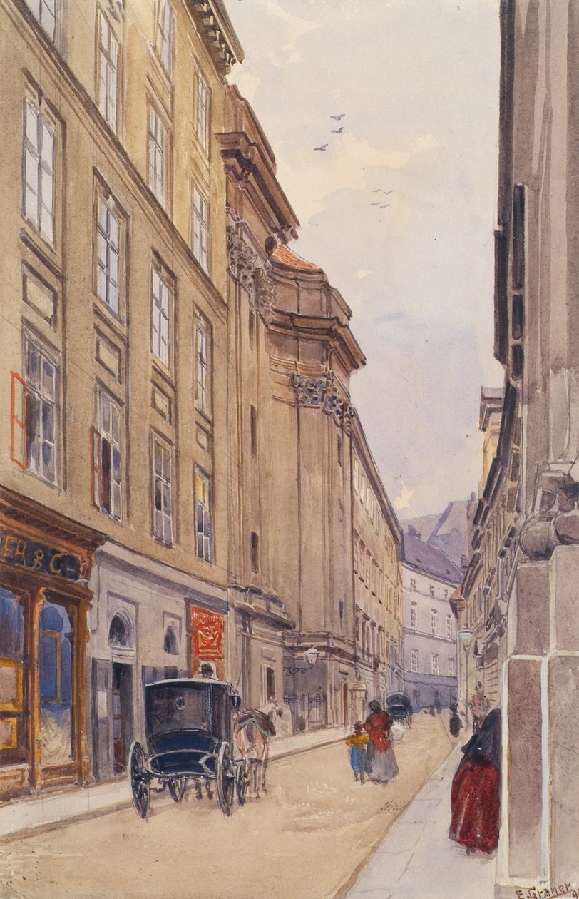 La rue Dorotheergasse à Vienne avec l