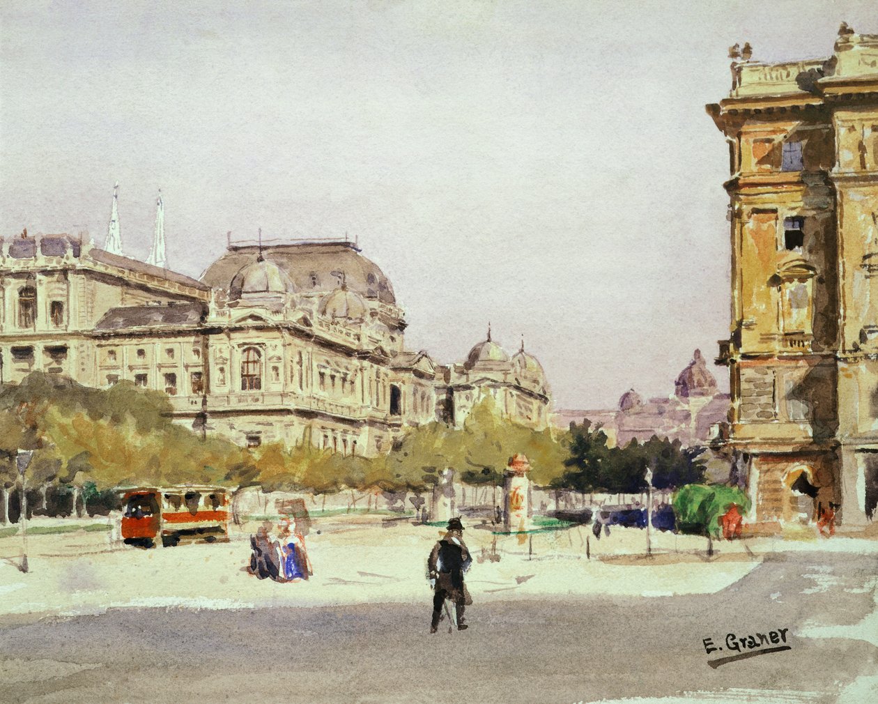 Anneau et Opéra à Vienne, Autriche - Ernst Graner