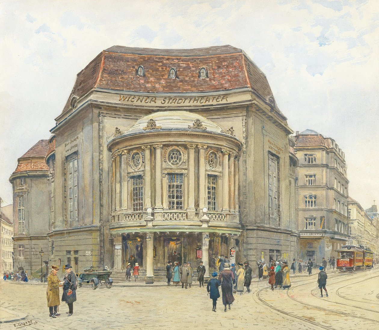 Le Stadttheater de Vienne, 1924 - Ernst Graner
