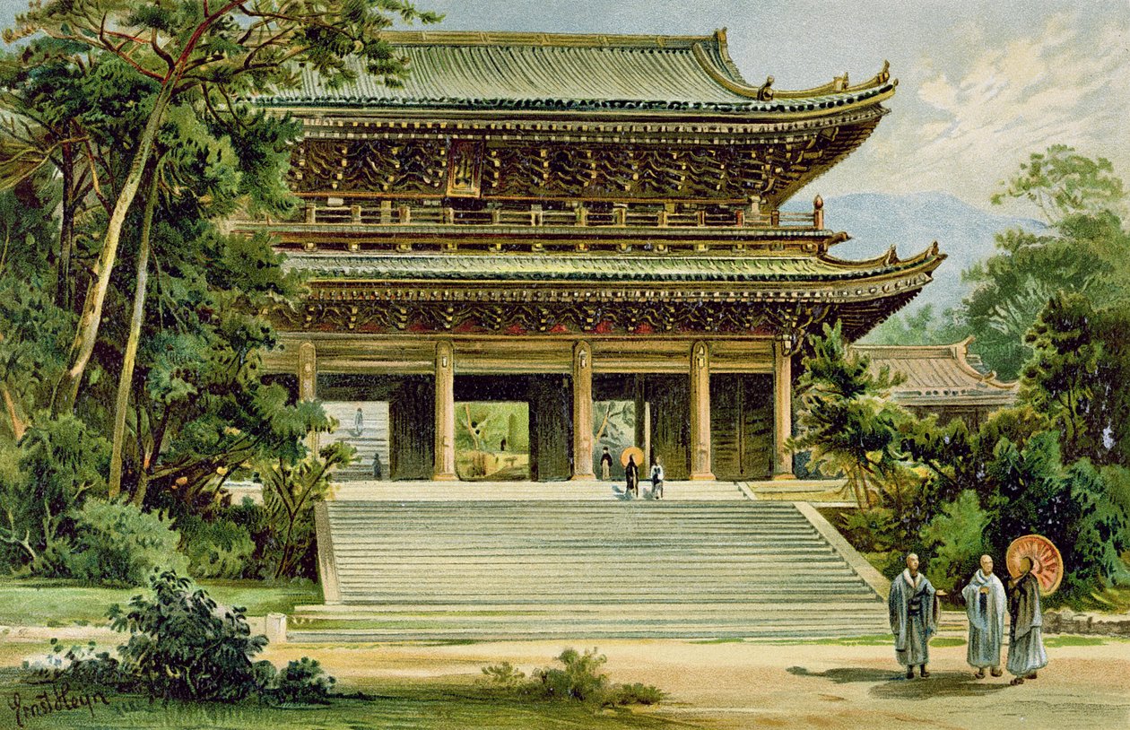 Temple bouddhiste à Kyoto, Japon, de 