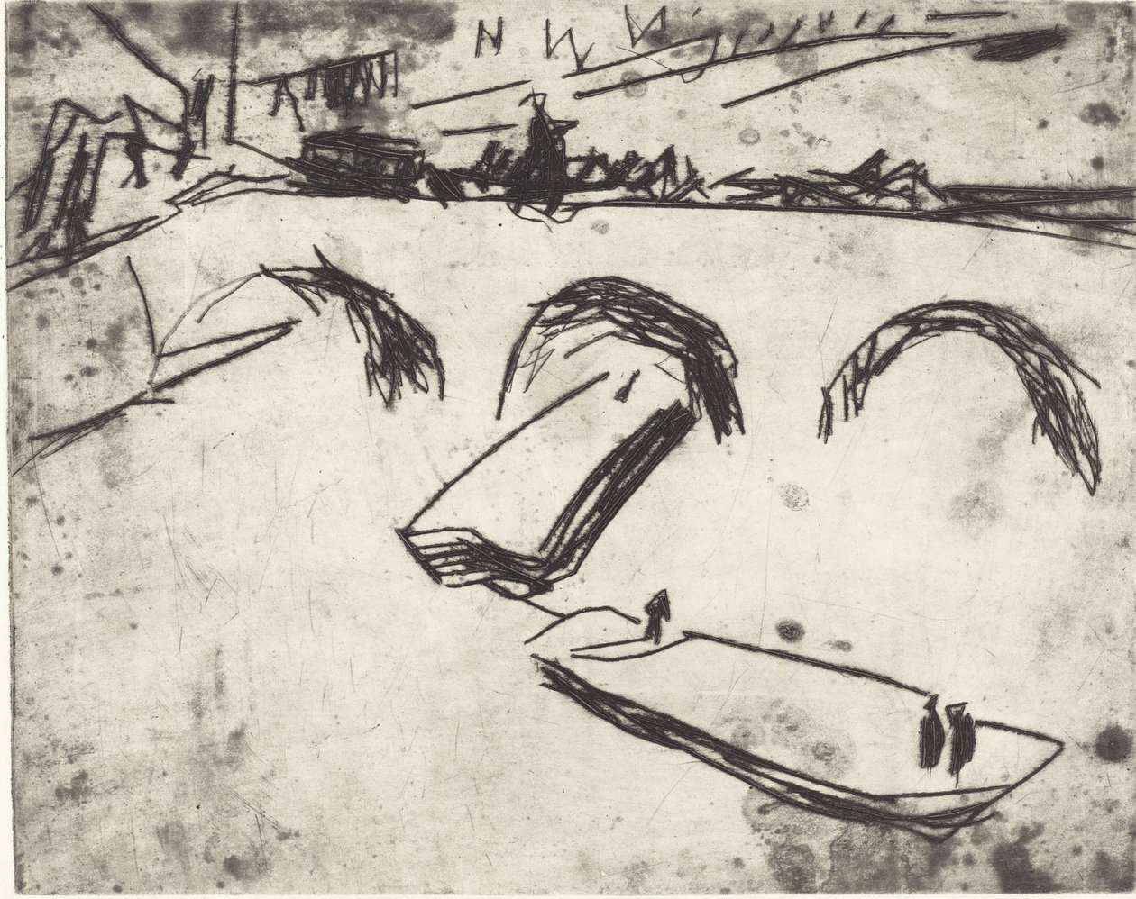 Pont sur le quai du Prince Héritier Brucke am Kronprinzenufer, 1909 - Ernst Ludwig Kirchner