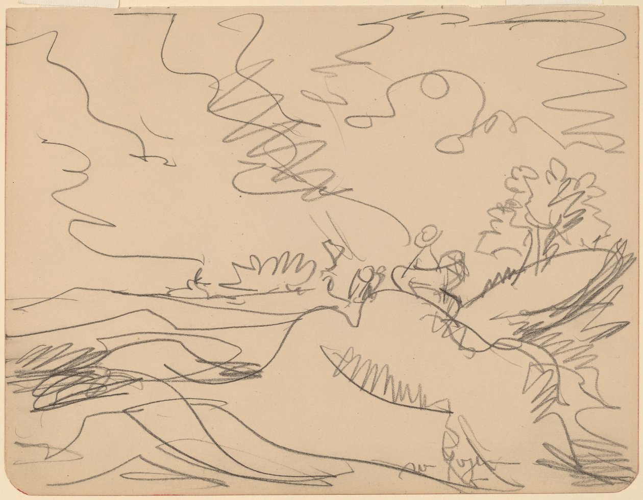 Paysage dans le Taunus, 1916 - Ernst Ludwig Kirchner