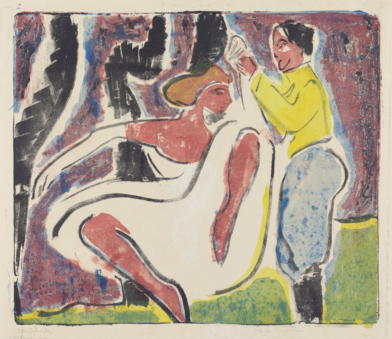 Danseurs russes, 1909 - Ernst Ludwig Kirchner