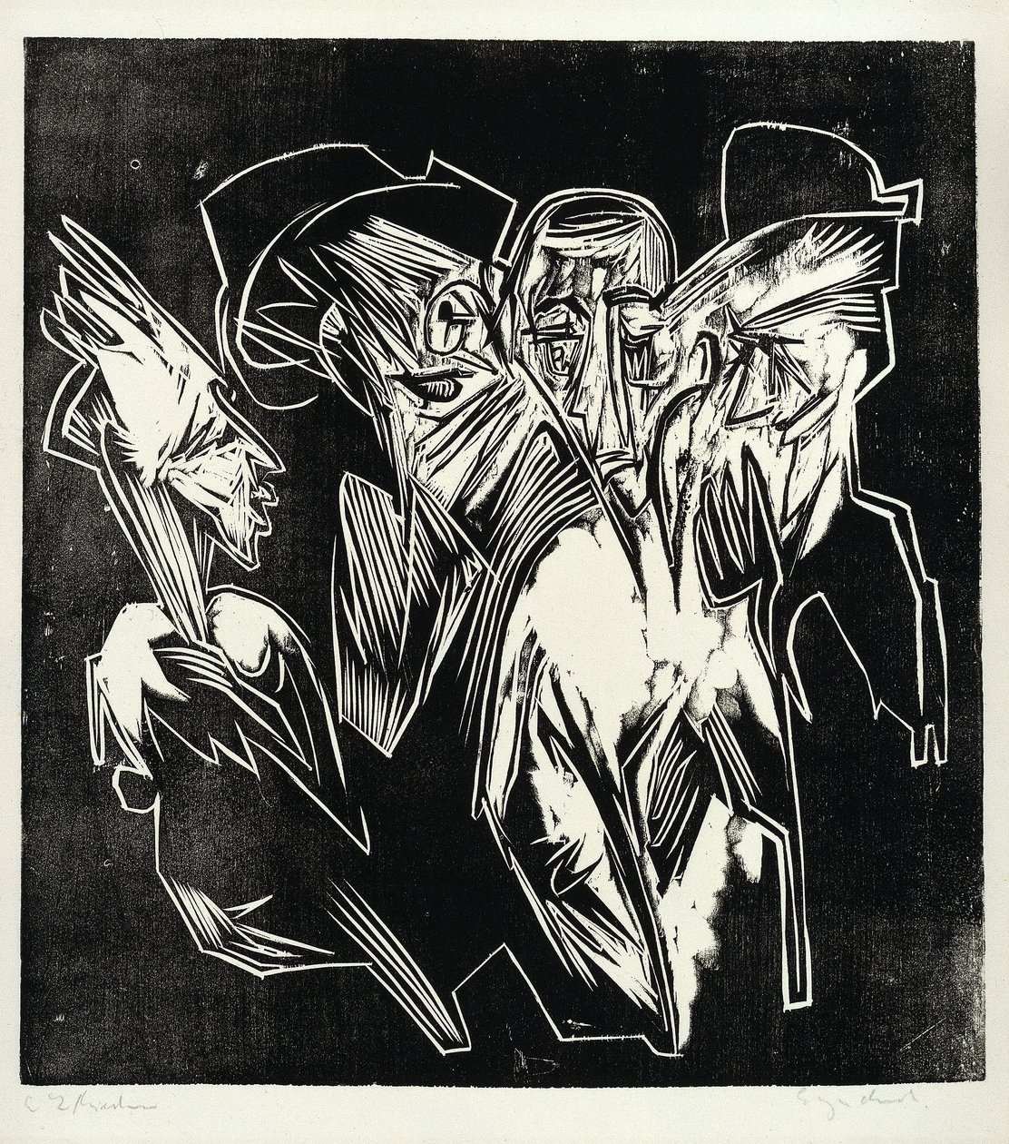 Absalom et ses conseillers - Ernst Ludwig Kirchner
