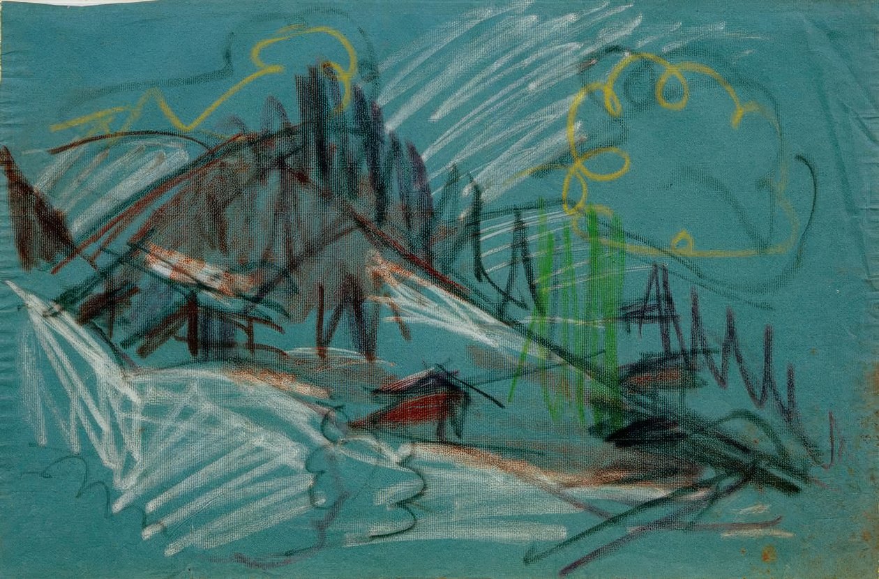 Alpe au clair de lune - Ernst Ludwig Kirchner