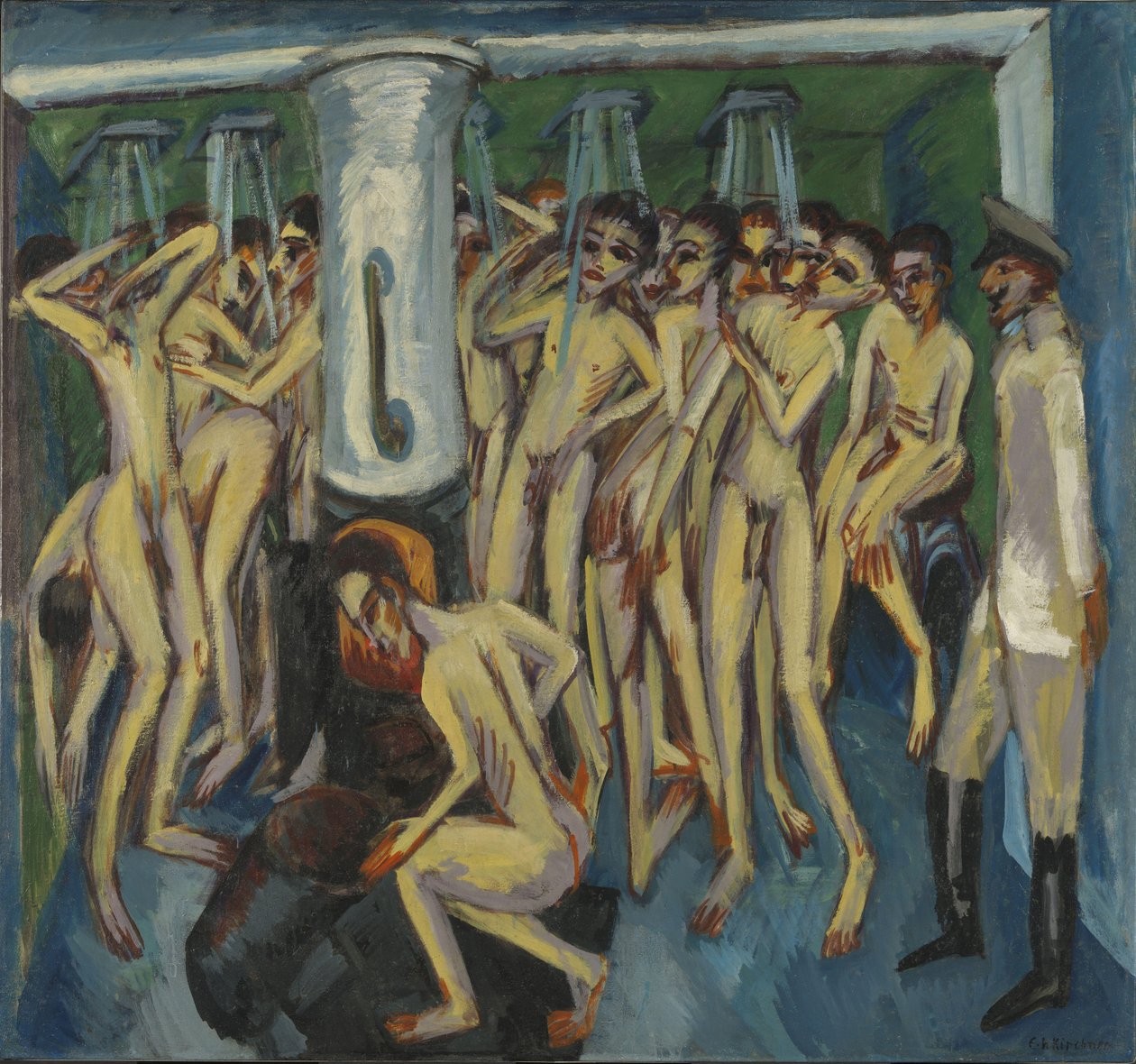 Artilleurs sous la douche - Ernst Ludwig Kirchner