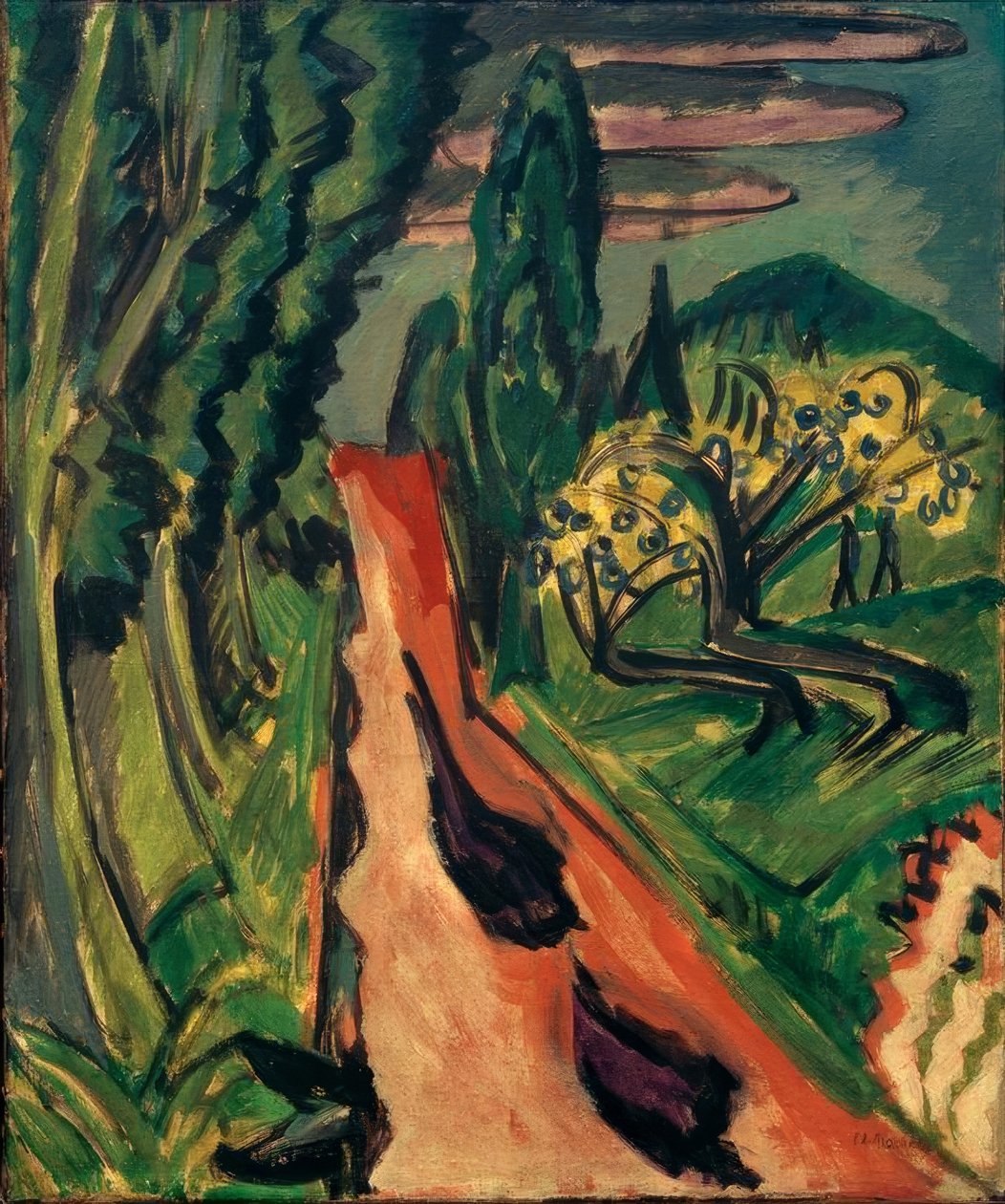 Autoroute dans le Taunus - Ernst Ludwig Kirchner