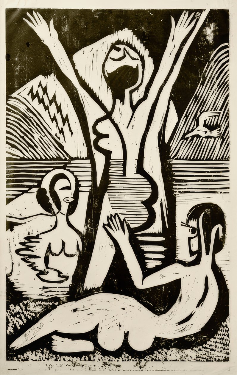 Baigneurs au lac - Ernst Ludwig Kirchner