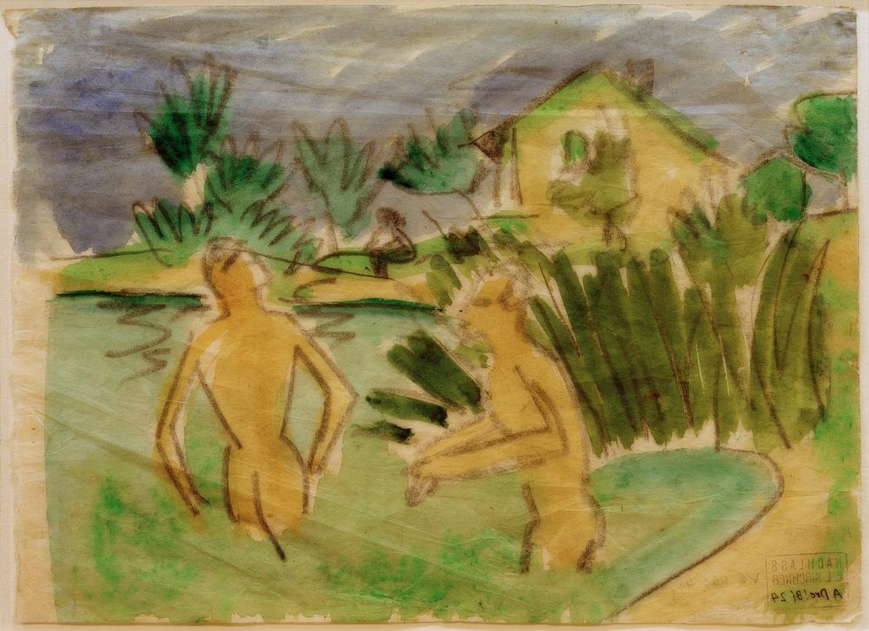 Baigneurs à Moritzburg - Ernst Ludwig Kirchner