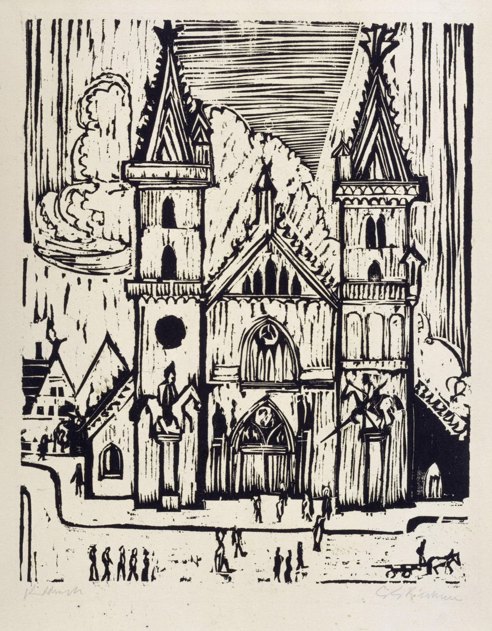 Cathédrale de Bâle - Ernst Ludwig Kirchner