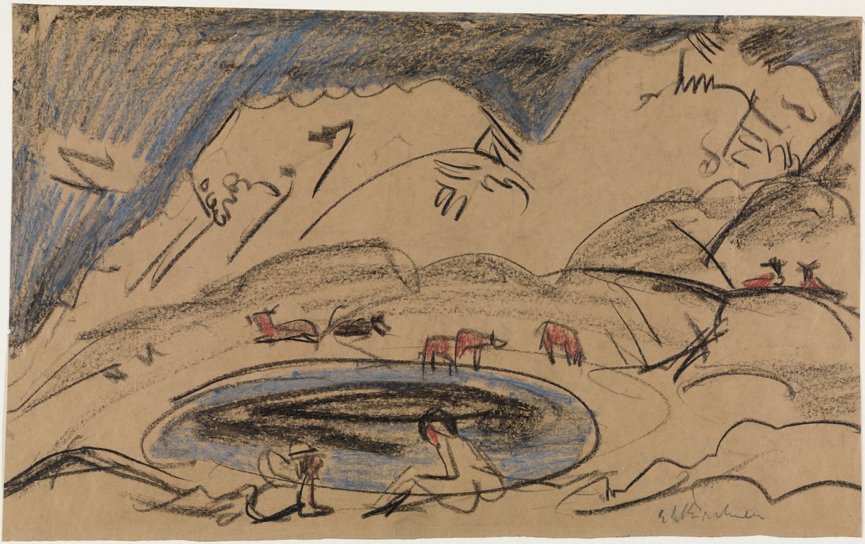 Lac de montagne - Ernst Ludwig Kirchner