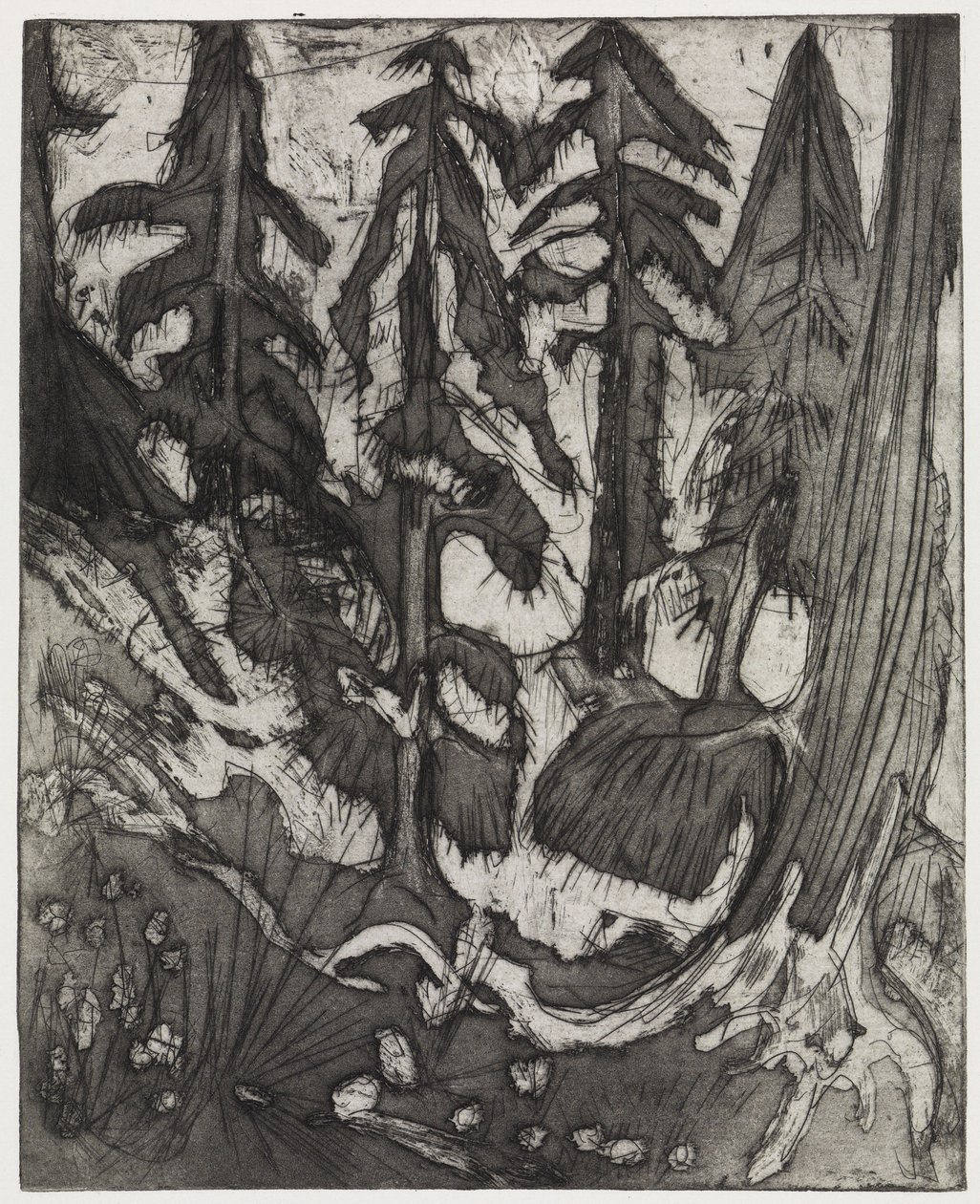 forêt de montagne - Ernst Ludwig Kirchner