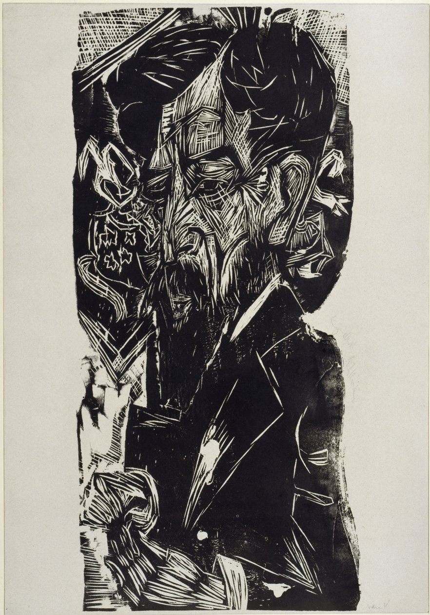 Portrait de Van Vloten - Ernst Ludwig Kirchner