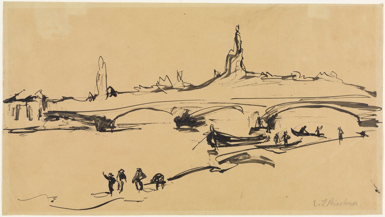 Vue sur Dresde - Ernst Ludwig Kirchner