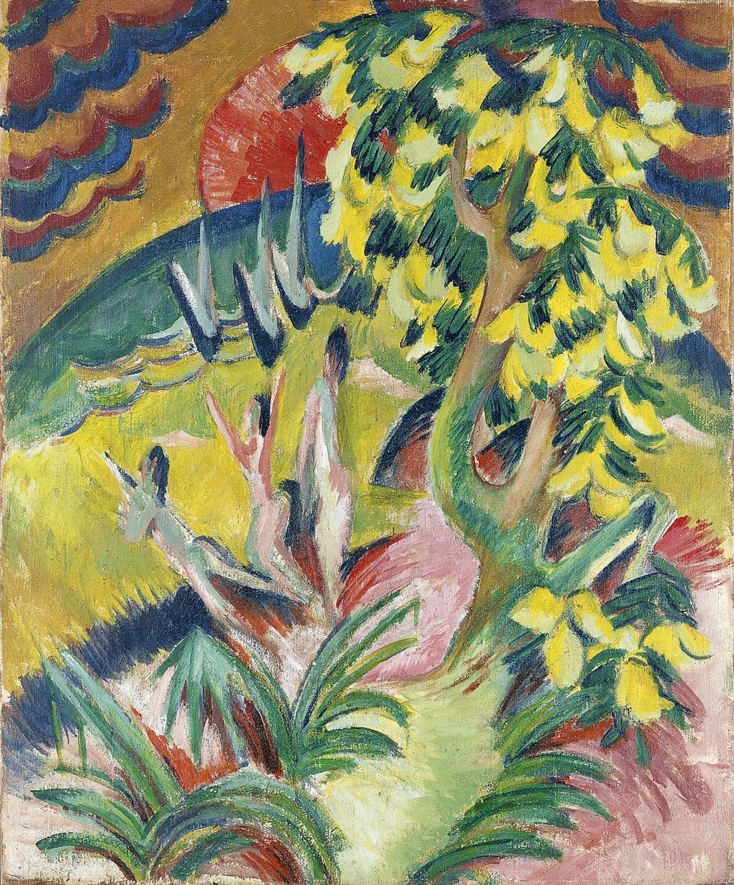 Baie courbée, vers 1914 - Ernst Ludwig Kirchner