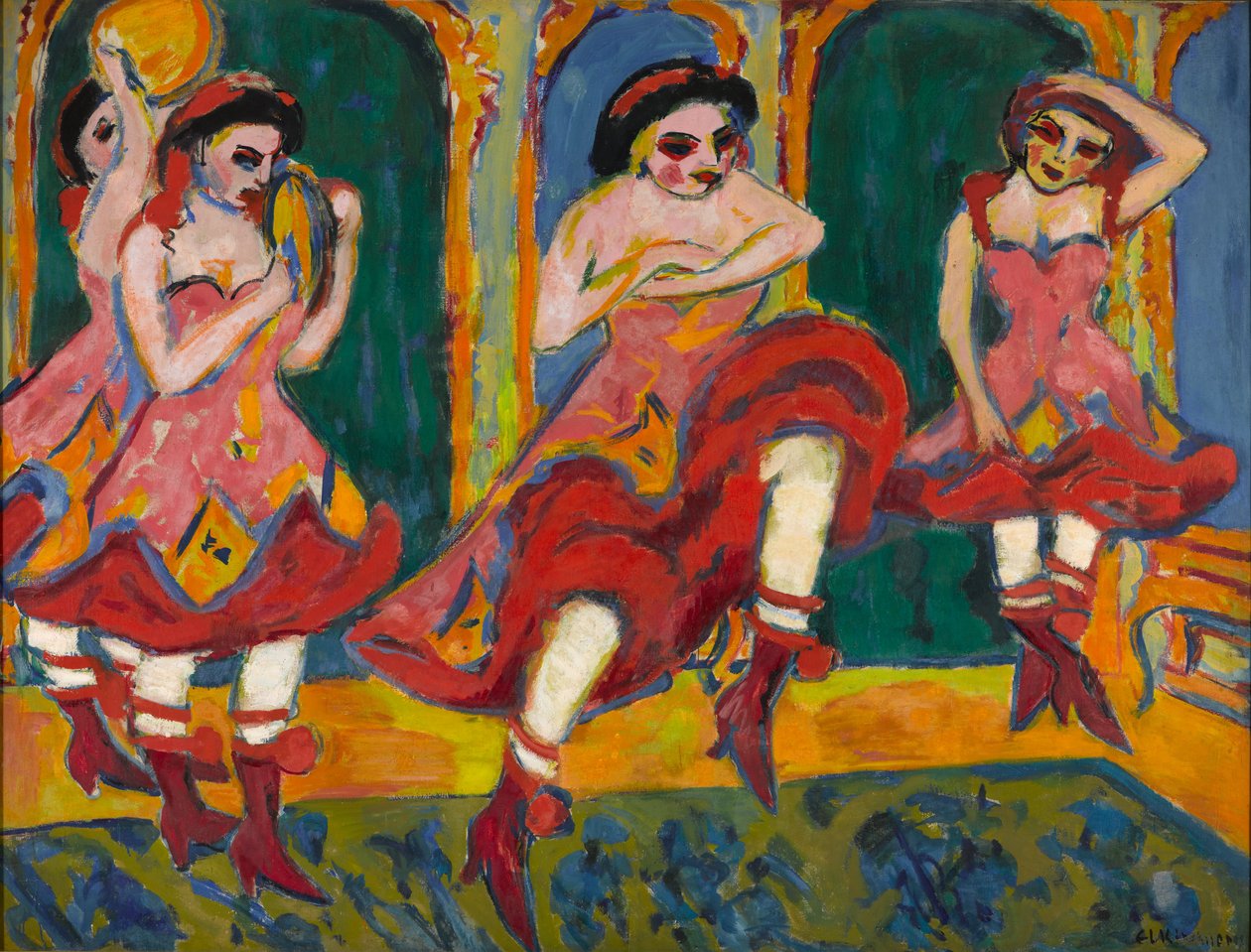 Les danseurs de czardas - Ernst Ludwig Kirchner