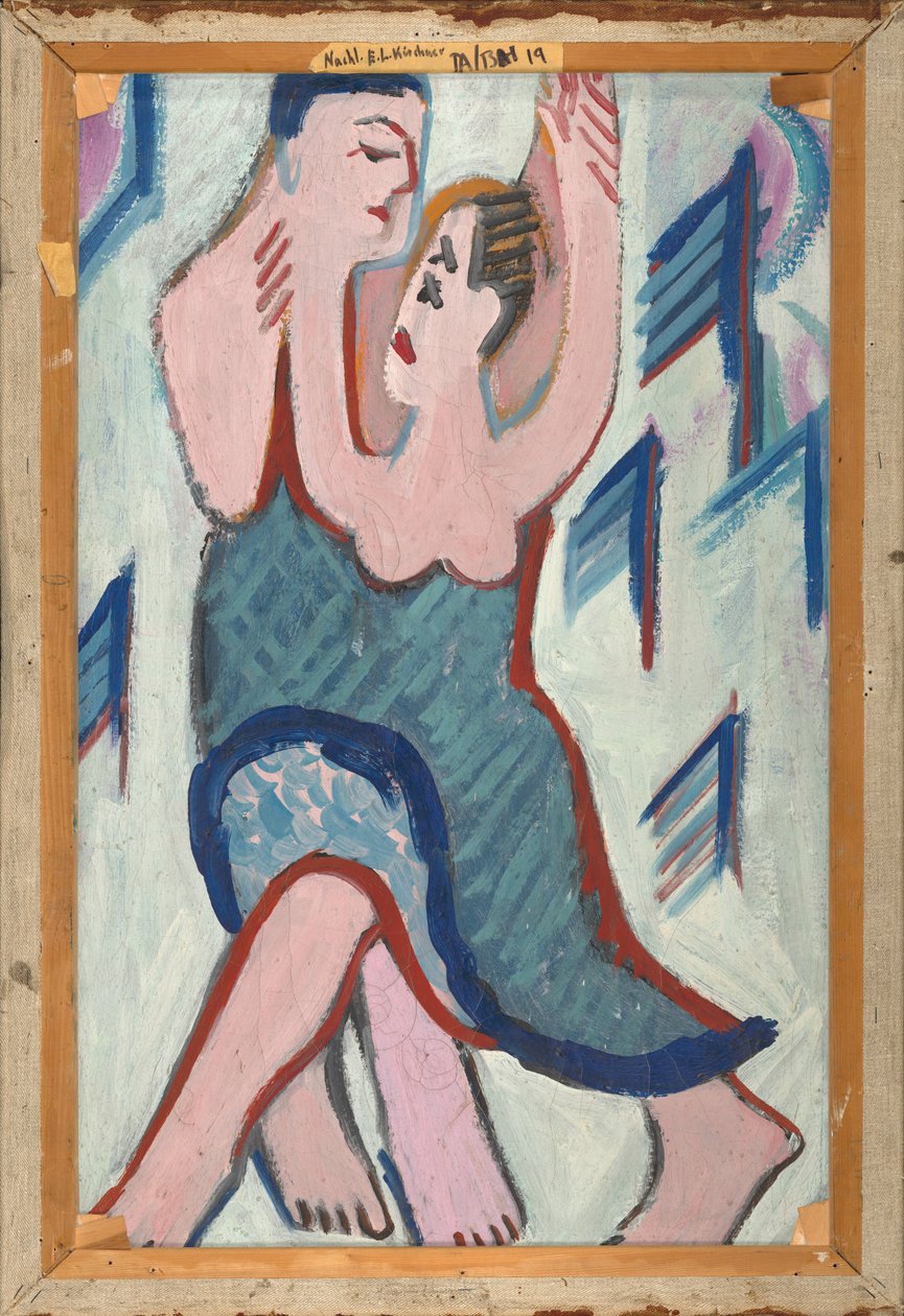 Couple dansant dans la neige [inversé] - Ernst Ludwig Kirchner