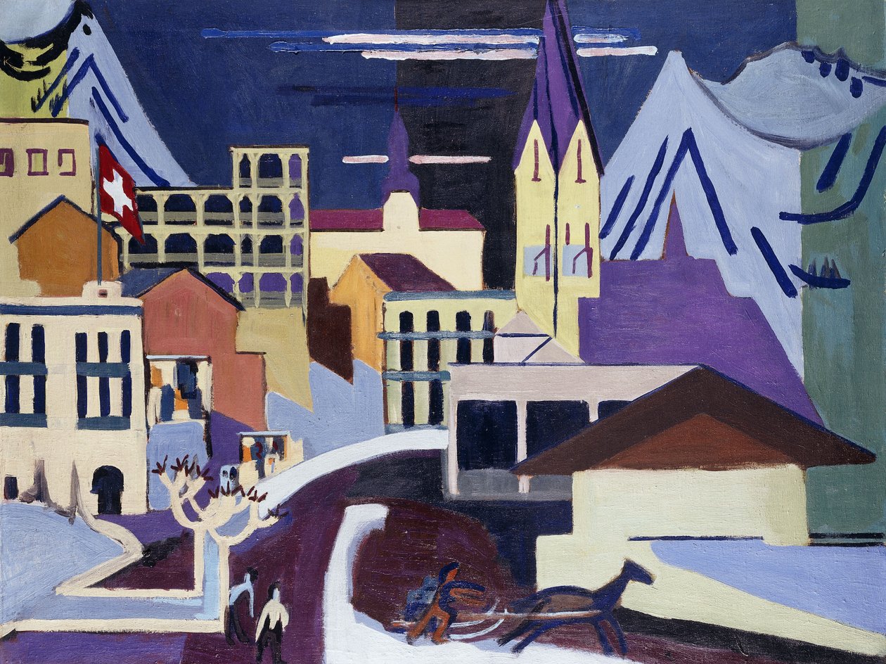 Gare de Davos-Platz, 1931 - Ernst Ludwig Kirchner