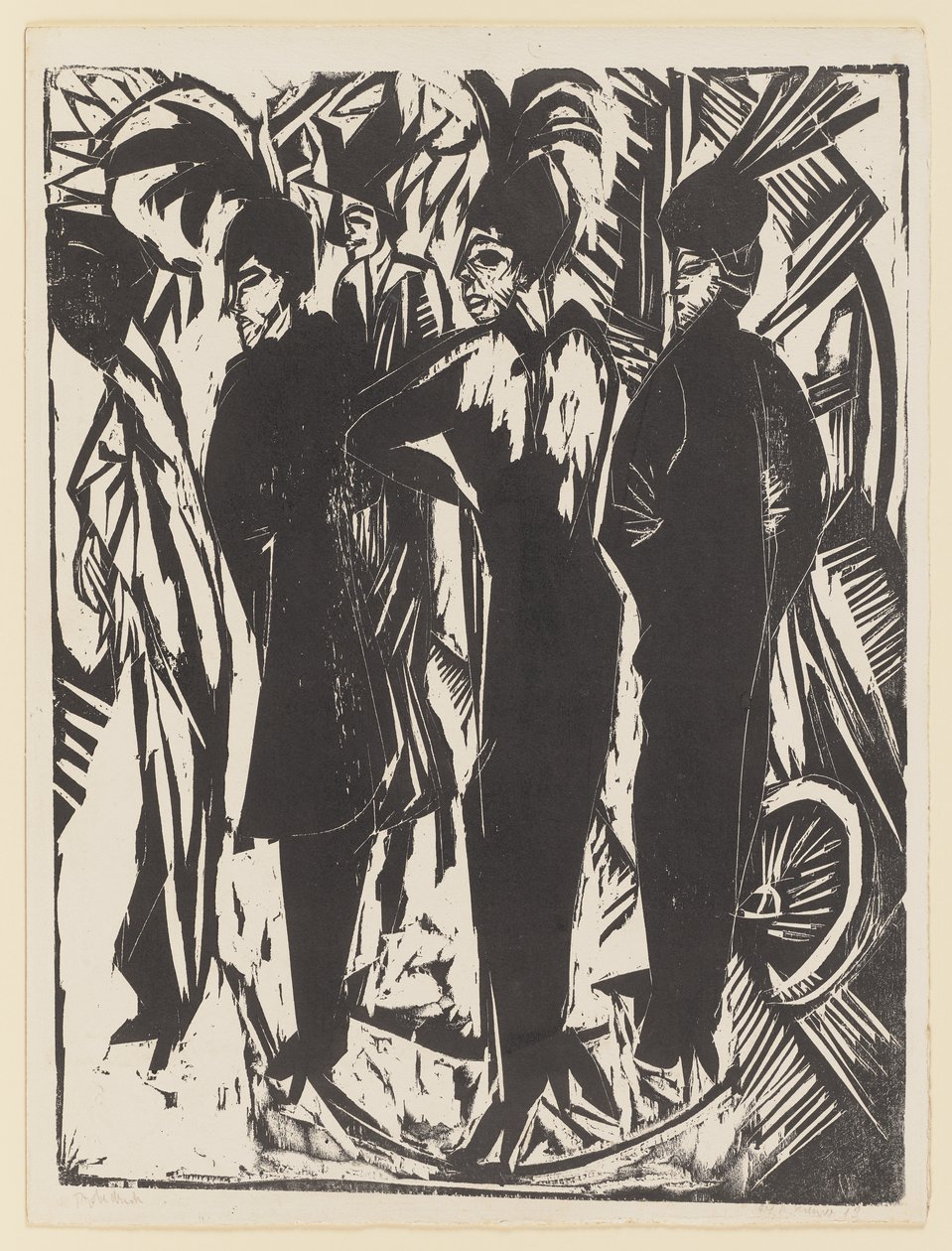 Cinq cocottes - Ernst Ludwig Kirchner