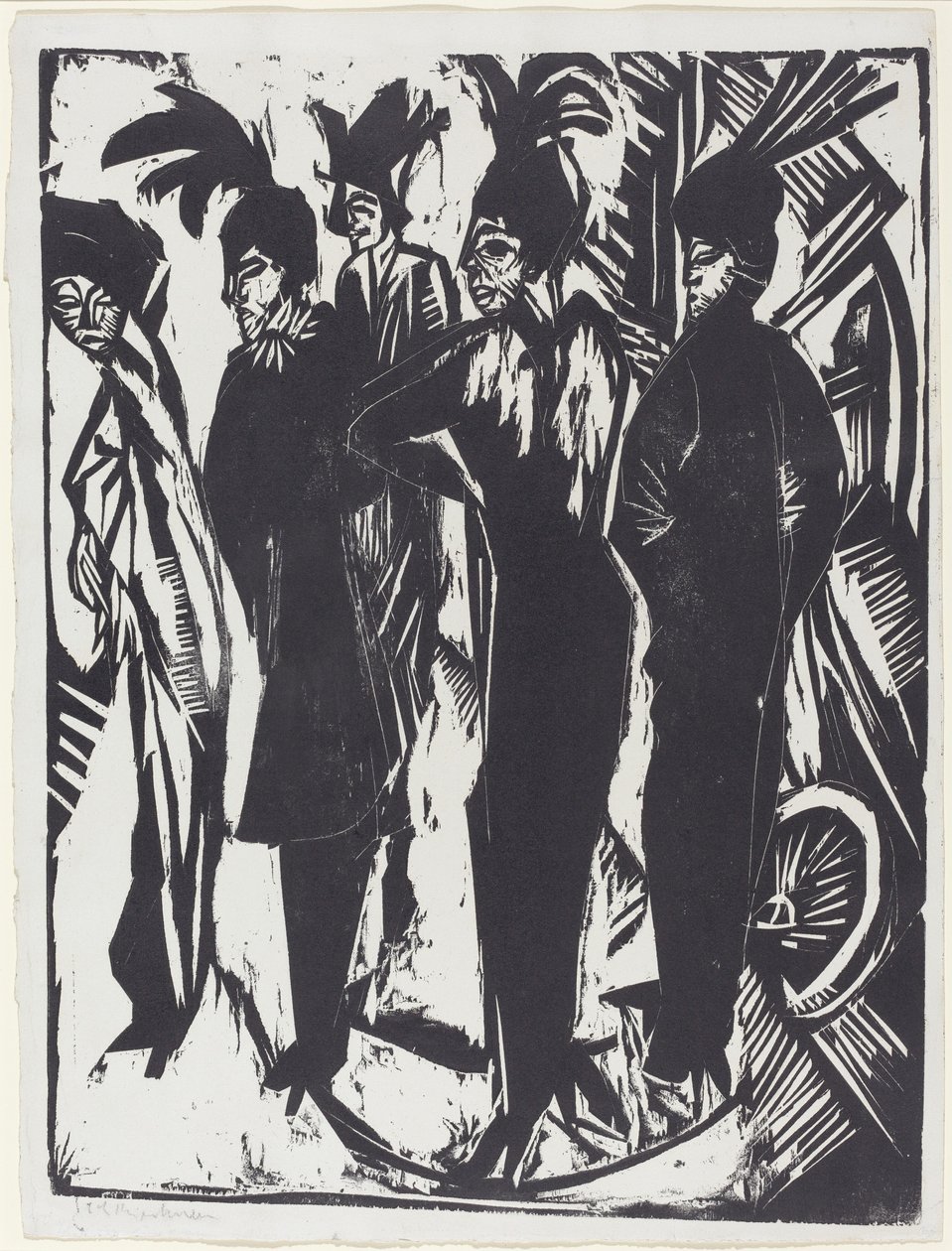 Cinq femmes dans la rue - Ernst Ludwig Kirchner