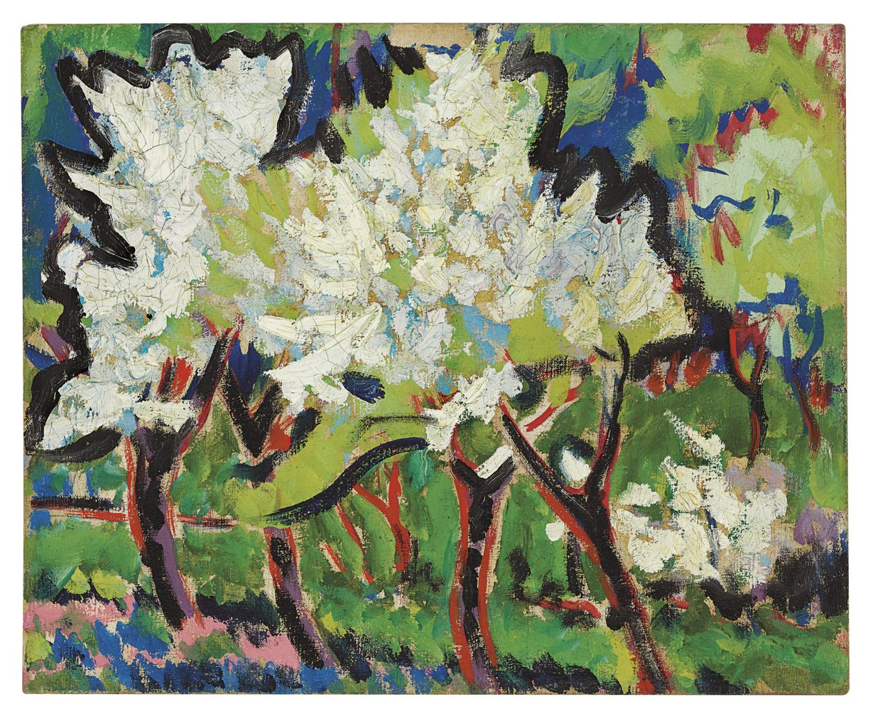 Arbres en fleurs IV, 1909 - Ernst Ludwig Kirchner
