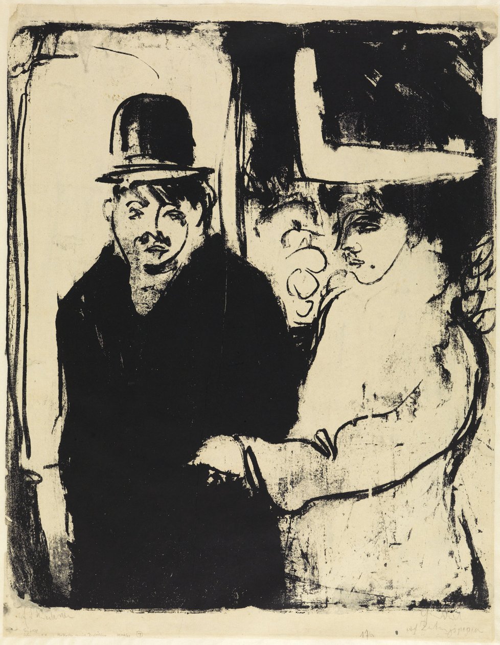 Tenancière de maison close et proxénète - Ernst Ludwig Kirchner