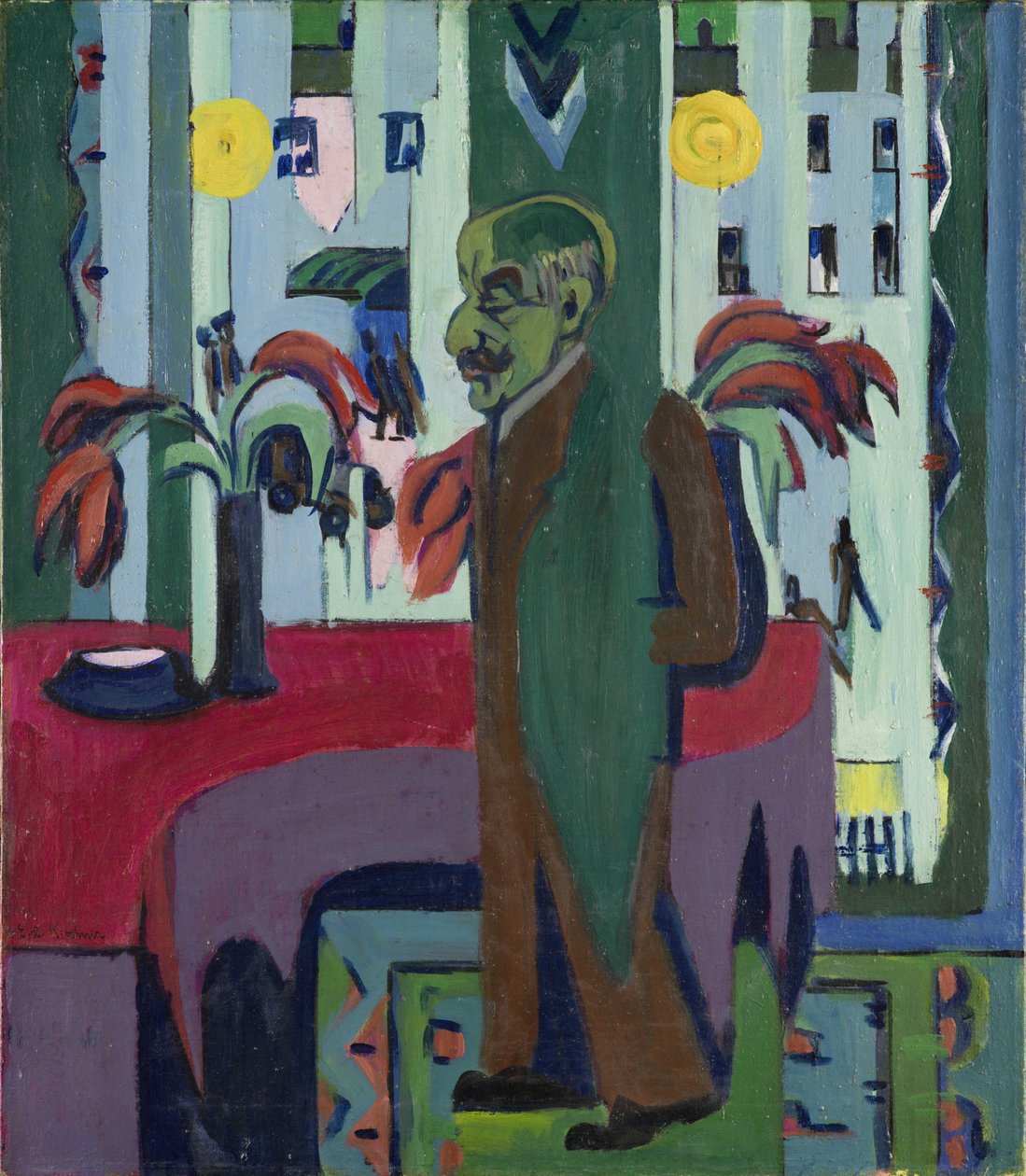 Max Liebermann dans son atelier - Ernst Ludwig Kirchner