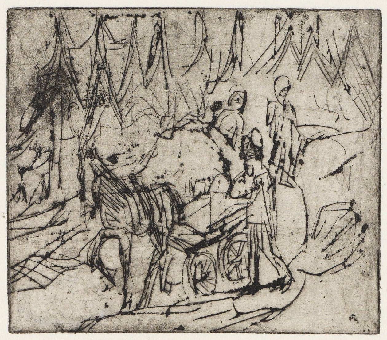 Chariot à lait - Ernst Ludwig Kirchner