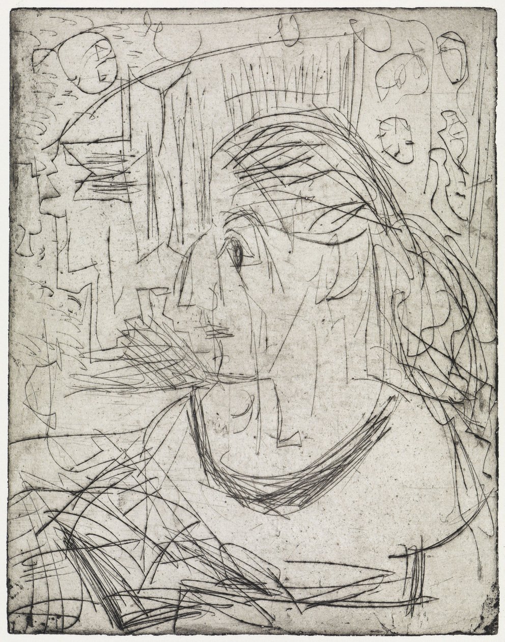 Jeune fille nue près du poêle / Femme malade - Ernst Ludwig Kirchner
