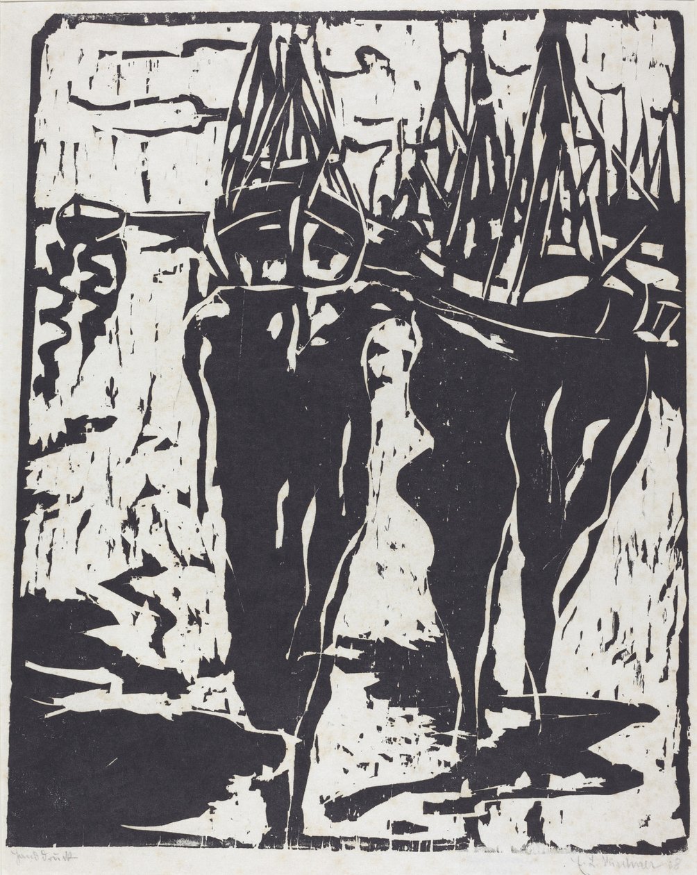 Scène de port - Ernst Ludwig Kirchner