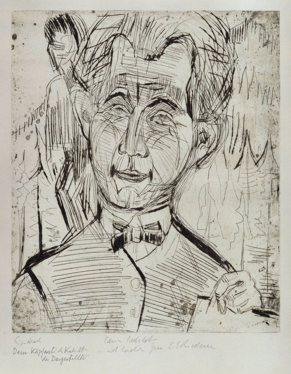 Portrait du Dr Redslob - Ernst Ludwig Kirchner