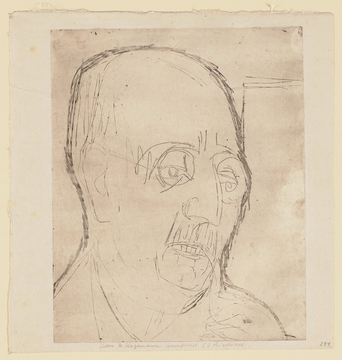Portrait de Carl Hagemann - Ernst Ludwig Kirchner