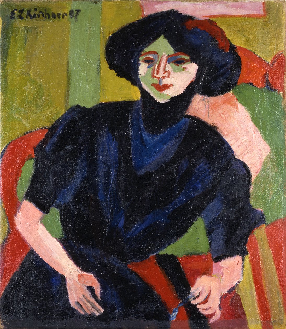 Portrait de femme - Ernst Ludwig Kirchner