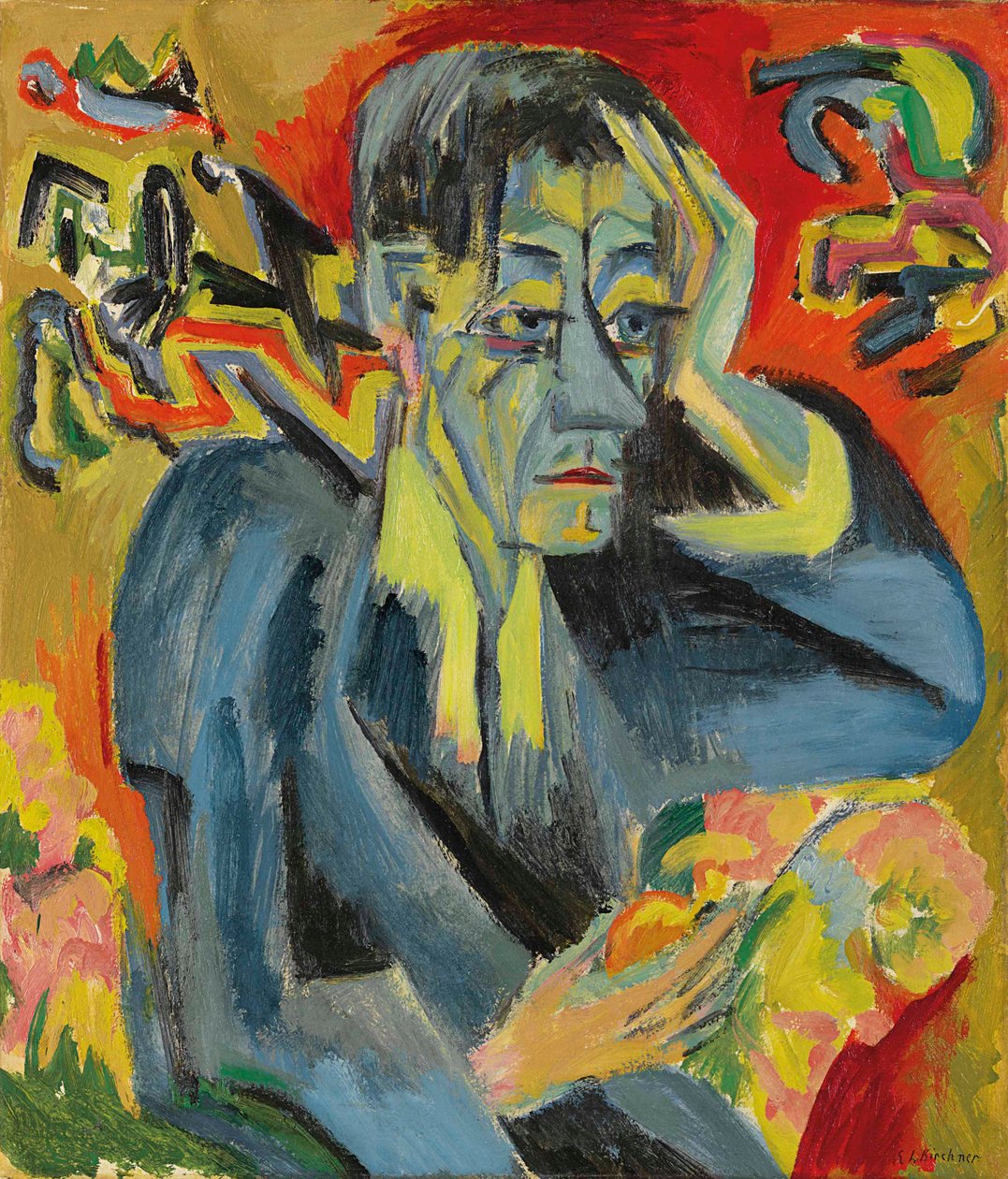 Portrait du poète Leonhard Frank - Ernst Ludwig Kirchner
