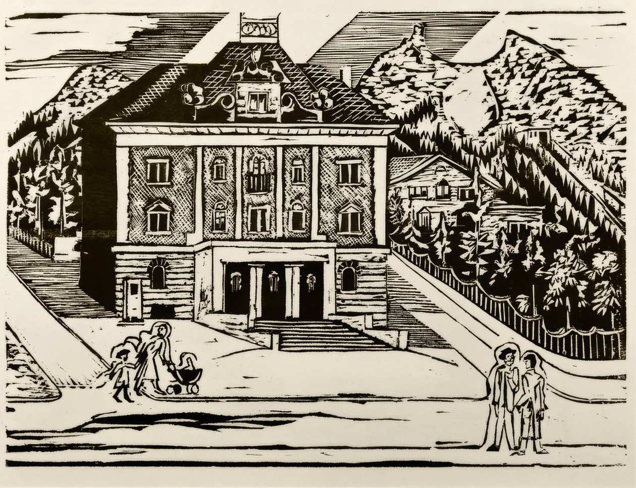 Bâtiment postal de Davos - Ernst Ludwig Kirchner