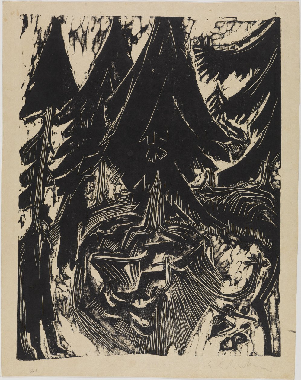 Promenade au sanatorium - Ernst Ludwig Kirchner