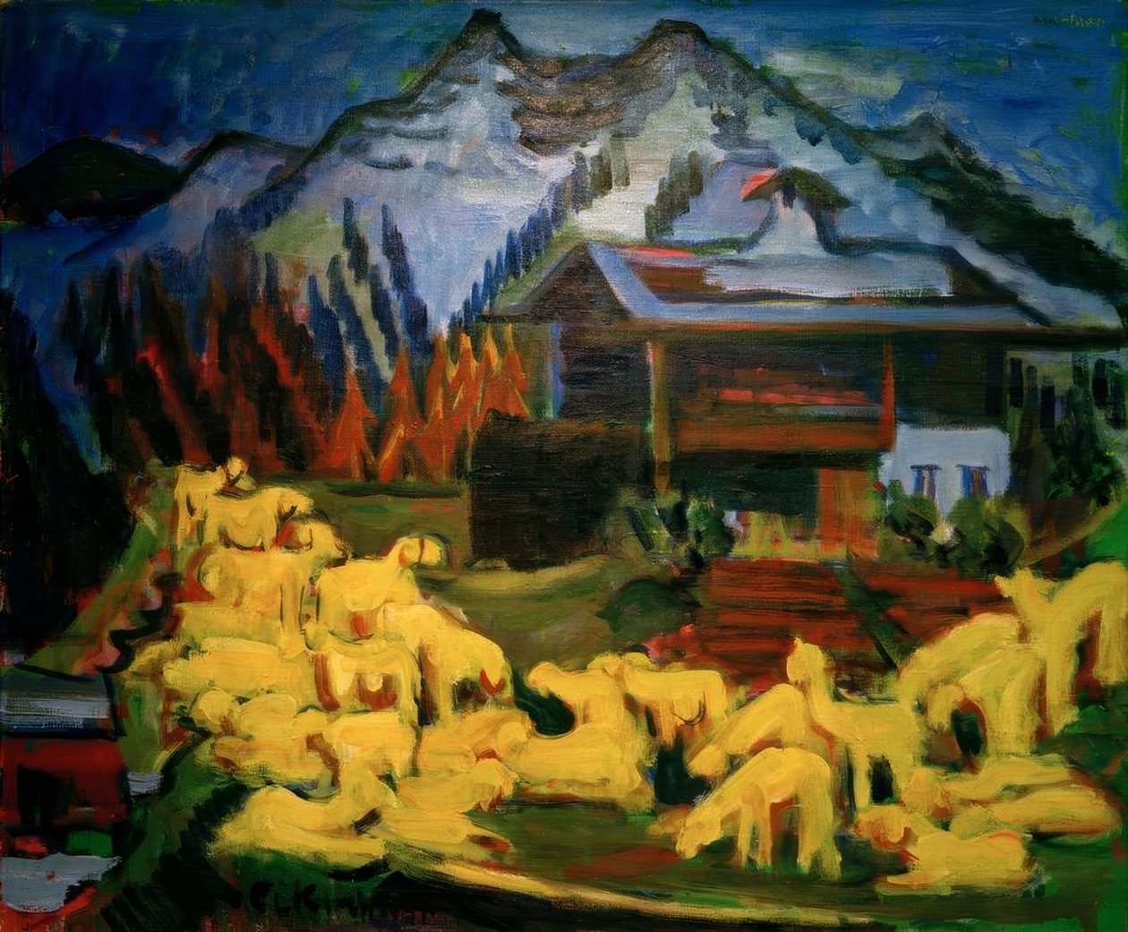Troupeau de moutons - Ernst Ludwig Kirchner