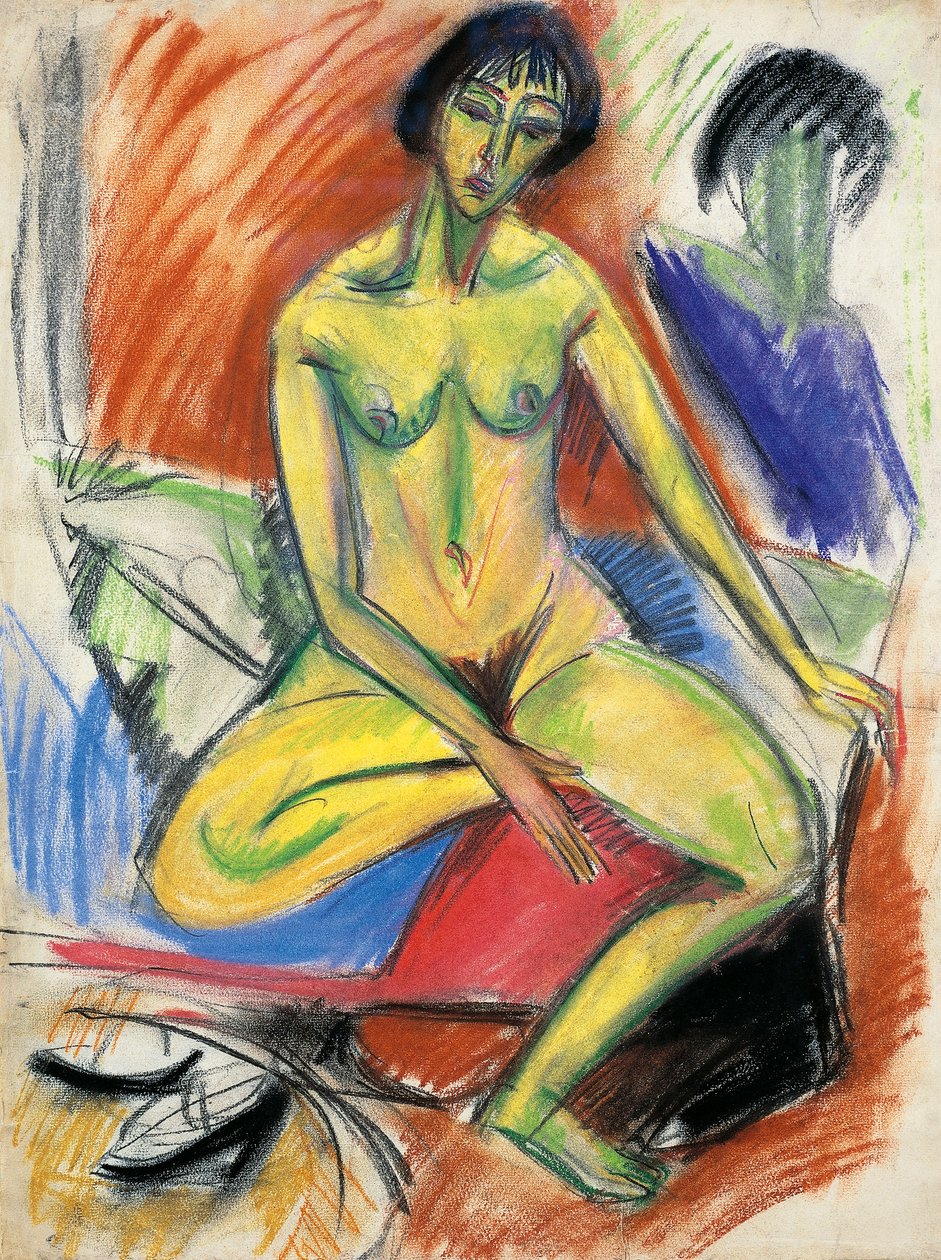Femme nue assise - Ernst Ludwig Kirchner