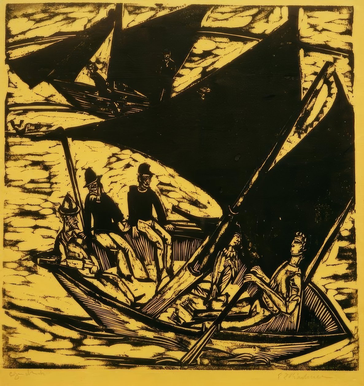 Voiliers à Fehmarn - Ernst Ludwig Kirchner