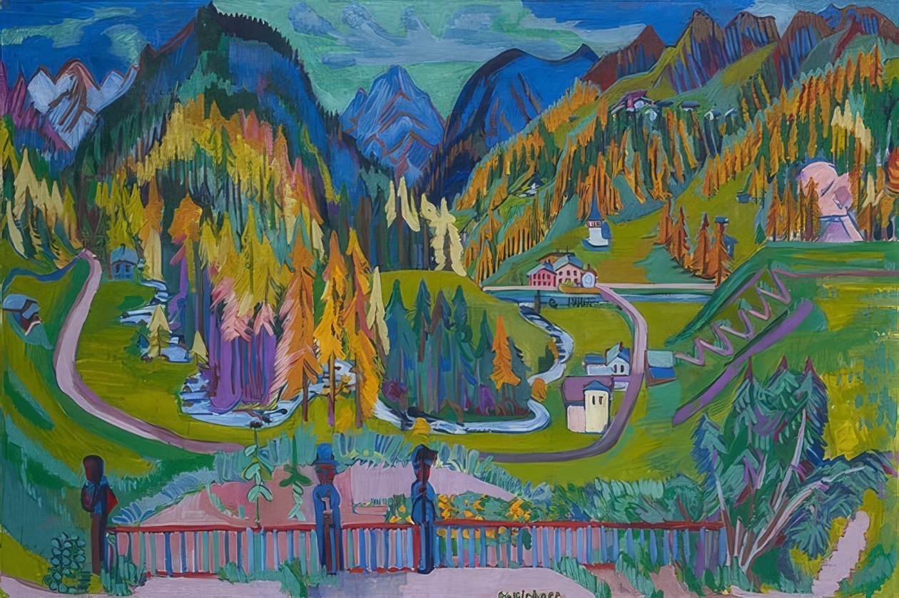 Vallée de Sertig en automne - Ernst Ludwig Kirchner