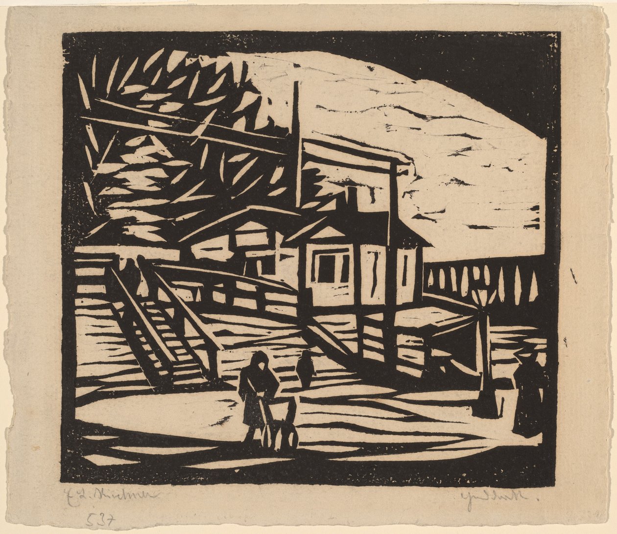 Cabane sur la rive de l