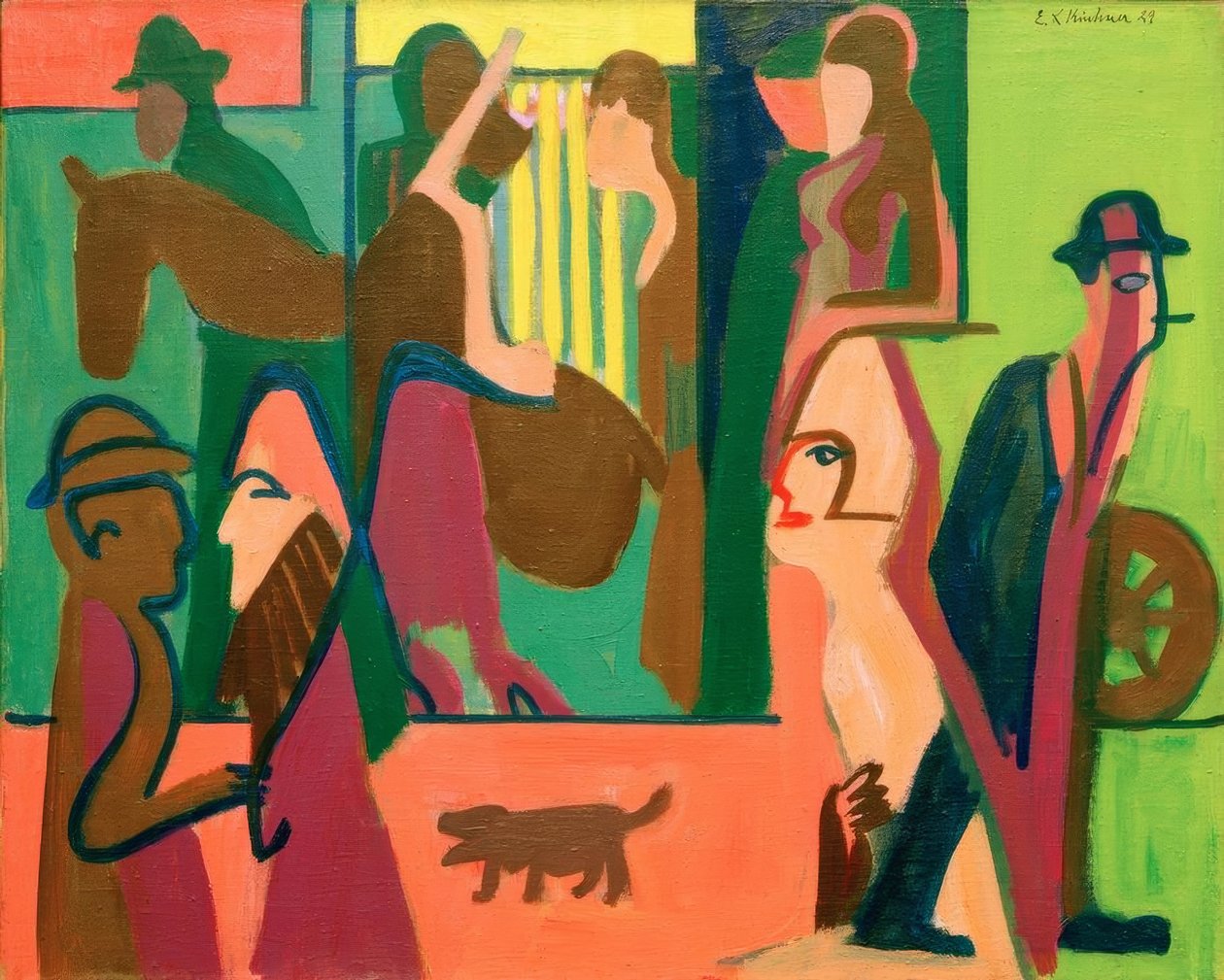 Rue au crépuscule - Ernst Ludwig Kirchner