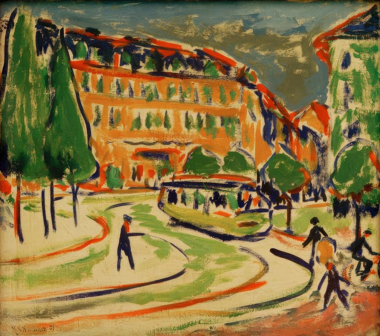 Tramway à Dresde - Ernst Ludwig Kirchner
