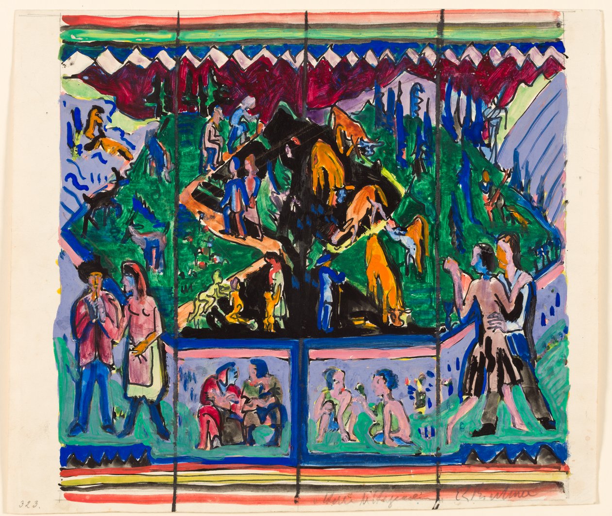 La vie (projet Hagemann) - Ernst Ludwig Kirchner